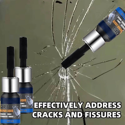 Universal Phone Screen Crack Repair Liquid And Scratch Filler Fluid for Smashed Glass Display with fine crack filler in action.