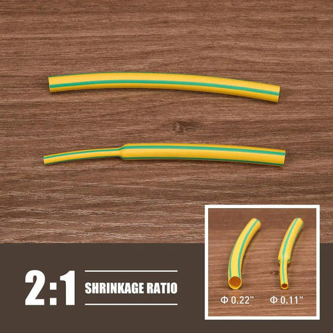 Two To One Heat Shrink Tubing Set With Flame Retardant V0 Rating, Nine Colors And Six Diameters, 162 Pieces in 2:1 shrink ratio view