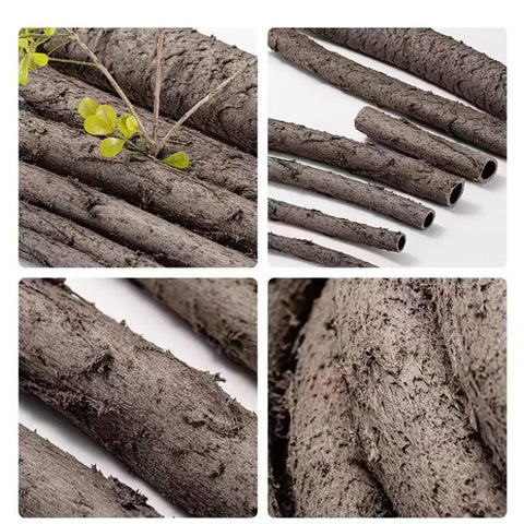 Smooth Sailing Flexible Rattan Cable Conduit 50m Long With Wide 32mm Core For Easy Wire Wrangling Plus Artificial Vine Sleeve close-up of faux rattan design.
