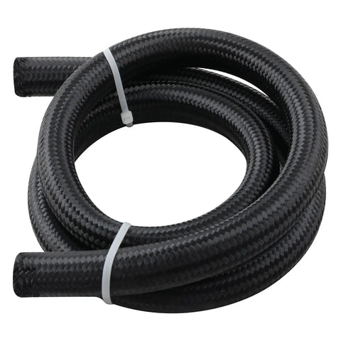 16AN Fuel Line Kit With Nylon Braided CPE Rubber Oil Cooler Lines For Your Ride, coiled view, high-temp, 5 feet, 500 PSI