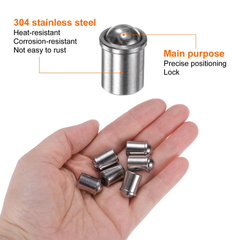 Showcasing Heavy Duty 304 Stainless Ball Spring Plungers Precision Cabinet Latches in hand, highlighting smooth operation and tight grip.