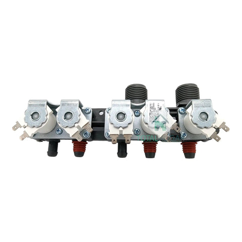 OEM Water Inlet Valve Assembly AJU75152601 for washing machines, LG compatible, showing four ports and connectors
