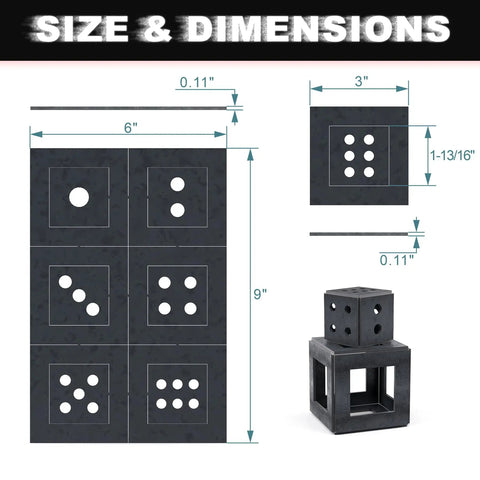 Beginner Welding Practice Kit One Eighth Inch Sheet Metal 11 Gauge 1045 Carbon Steel showing size and dimensions for DIY builds.