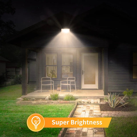 10 Pack LED Flood Lights Outdoor 300W Ultra Bright Security Lighting With IP65 Weatherproof Rating For Yard And Barn illuminating porch.