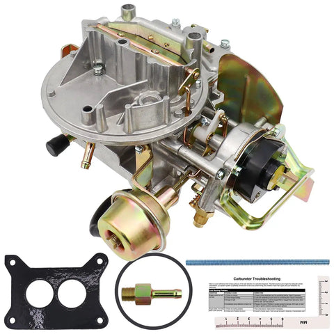 Ford 2100 2150 2 Barrel Carburetor With Electric Choke For 289 302 351 V8 Jeep Engine Mustang Replacement Motorcraft Autolite 2100 2150 Carburetor Beefed Up Performance, metal carburetor kit with gasket and seal