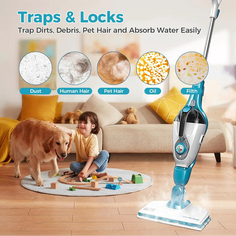 Universal Microfiber Steam Mop Replacement Pads 4 Pack For Quick Cleanups Pro Grade Must Have with cleaning capabilities