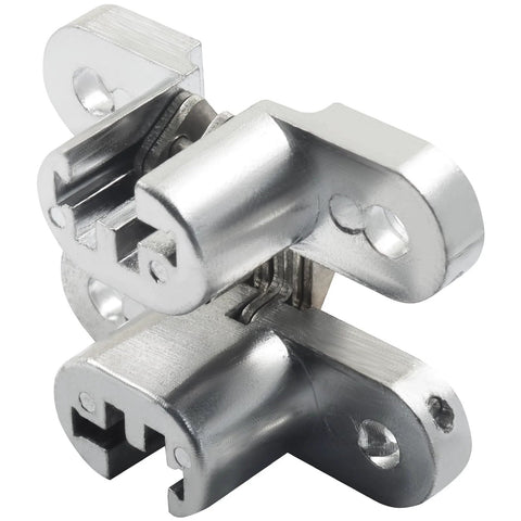 Hidden Stainless Steel 180 Degree Concealed Hinge For Frameless Kitchen Cabinets One And Three Quarters Inch Opening With Screws