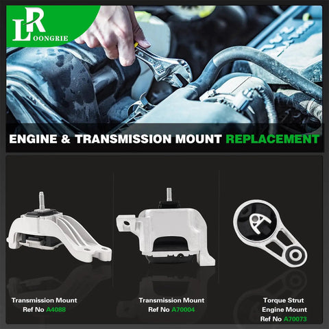 Premium Engine And Transmission Mount Kit For 2007 2015 Cooper showing mounts and tools for replacement installation.