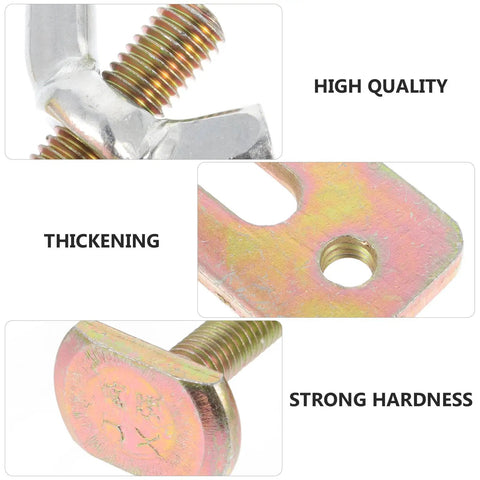 Close-up of Two Pack Router Clamps Hold Down Kit with aluminum bow plates and press plates for engraving machines 80mm