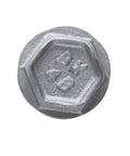 Close-up of hex head on One Quarter Inch By Three Quarter Inch 410 Stainless Steel Hex Heavy Duty Masonry Screws Kit With Drill Bit.