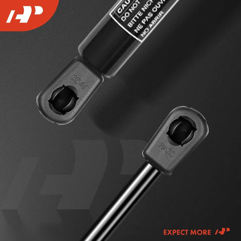 Rear Trunk Tailgate Lift Support Shock Struts 2PC Pair For Audi TT Quattro Coupe 2008 To 2015, close-up of strut ends.