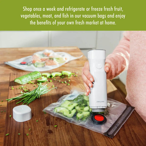 Heavy Duty Bpa Free Vacuum Sealer Bags Assorted Sizes 20 Piece Works With Most Pumps with hand sealing cucumbers.