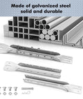 Garage Door Top Panel Bracket For Opener Mount Adjustable Reinforcement Bracket Carbon Steel Zinc Plated Two Piece Design