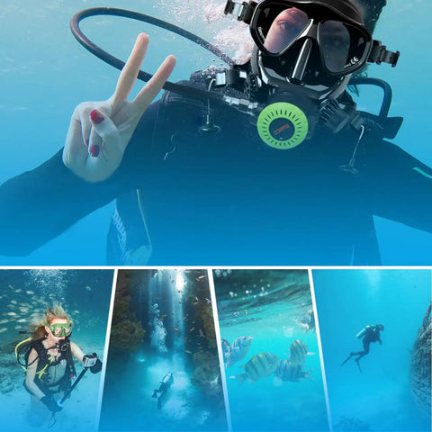 Diver using Compact 1L Scuba Tank For Shallow Dives Under 16 Feet DOT Certified Cylinder Kit in underwater scenes