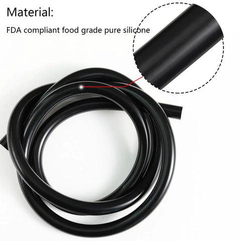 Upgrade Your Ride With High Power Silicone Vacuum Hose Lines For Cars At 3mm And Other Sizes Featuring Super Heat Resistant Tubing Plus Free Tube Cutter For Easy Diy Auto Repair Jobs, 3mm black silicone hose coil