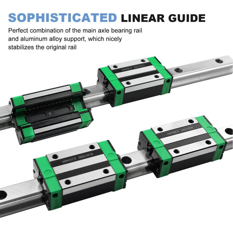 HGR20 Linear Guide Rail Kit With 2 Rails And 4 HGH20CA Blocks 700mm Long Anti Rust Bearings Pro Grade CNC Parts For Auto Printers And DIY CNC Machines linear rail with four blocks