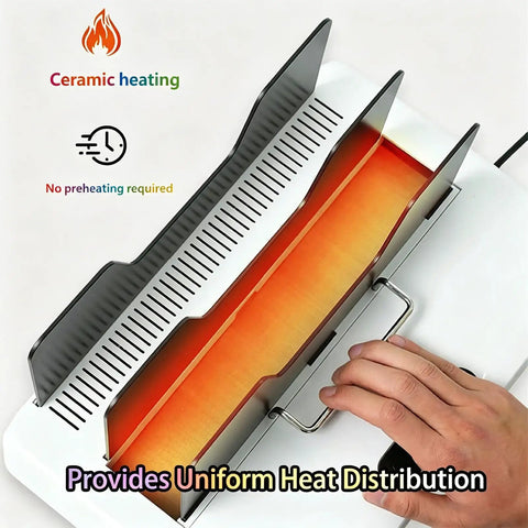 Quick Heat Thermal Binding Machine For Office Docs No Preheat Needed 3 Minute Melt Settings Auto Clamp Fan Cooling Fast Bind For Reports Contracts Proposals And File Binders showing ceramic heating