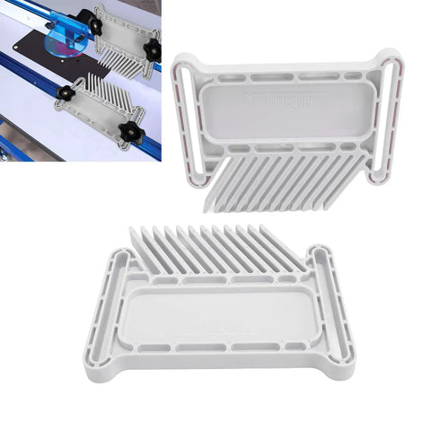 Rock Solid Featherboard Tool With Dead Nuts Secure Dual Lock System and Wide Miter Rail, ABS build for table saws and router tables.