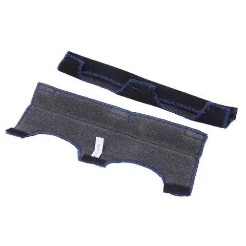 Premium Cotton Hard Hat Sweatbands 2 Pack Breathable Reusable Headband For Construction Crews and Trade Pros showing gray and black fabric.