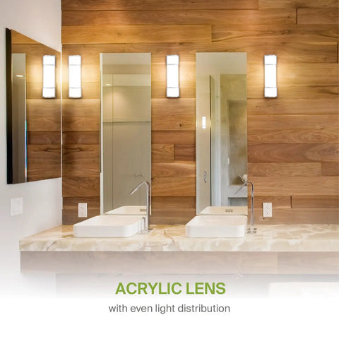 18 Inch Vanity Light Bar Flush Mount For Bathrooms, Dimmable, 3 CCT Colors 3000K To 5000K, Energy Star, ETL Listed, 20 Watt
