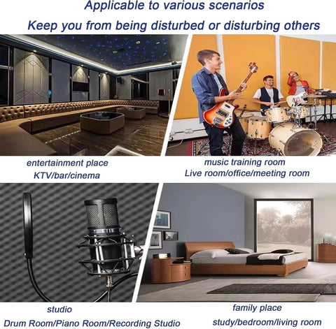Top Notch Heavy Duty Closed Cell PU Acoustic Foam Panels For Home Studios And Gyms in music and entertainment settings.
