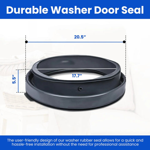 Front Load Washer Door Gasket Replacement Seal for Leaking Machines Fits Various Front Loading Washers and Models WH08X23479