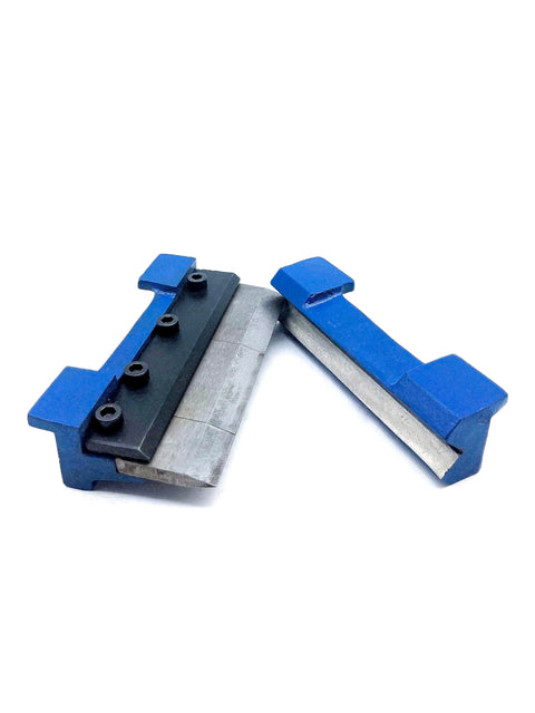 5-inch vise brake die set with magnetic side-mount, blue metal bending attachment