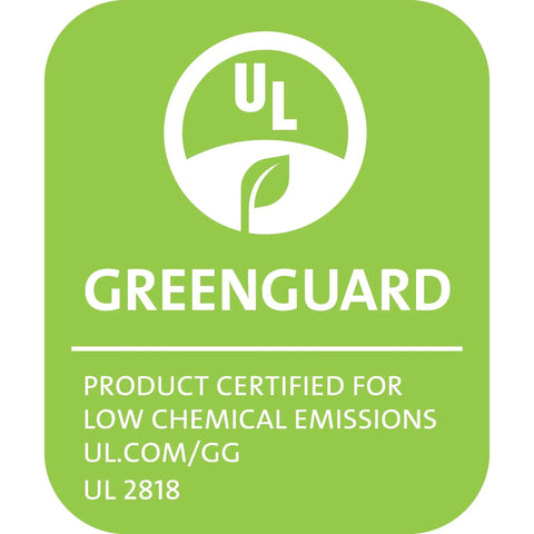 UL GREENGUARD certification badge for low chemical emissions