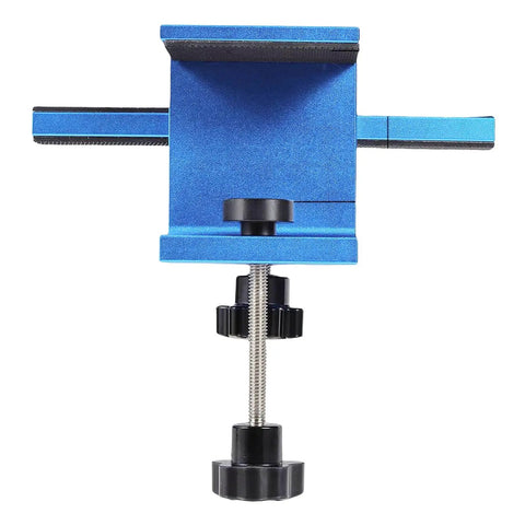 Front view of Efficient Door Panel Installation Kit for Cabinets and Woodworking Projects, aluminum construction, DIY mounting solution.