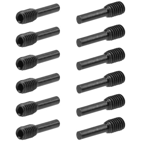 12Pcs Universal Steel M4x16mm Driveshaft Pins Set For 1/10 RC Crawlers, Fits Axial SCX10 90046, Traxxas TRX4, D90, Tamiya
