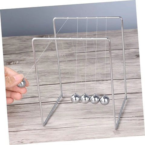 Must Have Pendulum Frame Physics Desk Toy For Learning And Decor, Cradle Style Science Education Gadget demonstration