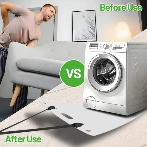Large Appliance Slider With Pull Straps For Easy Moves Heavy Duty Furniture Sliders For Tile Carpet And Hardwood Floors