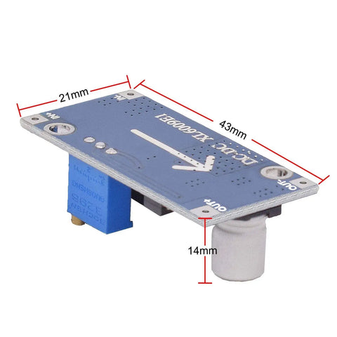 XL6009 DC-DC Boost Converter Module Pack Of 6 Adjustable Input 3.0-30V To Output 5-35V High Frequency 400kHz