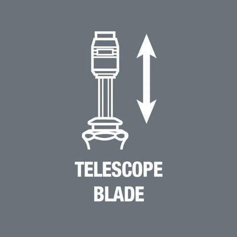 Diagram showing the extendable bayonet blade of the 7 In 1 Bitholding Screwdriver With Extendable Bayonet Blade Rapidaptor Quick Release Chuck. 