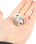 Upgrade Your 3D Printer Game with These Solid 20 Tooth GT2 Timing Pulleys Featuring A 5mm Bore For Quick Install And Zero Slippage Plus Heavy Aviation Aluminum Build And Hex Wrench Included For Smooth Performance On Any Machine Setup. 20 tooth GT2 aluminum pulleys in hand, 5mm bore