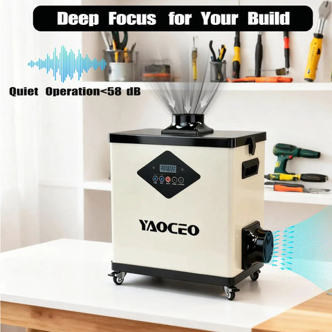 Laser Fume Extractor For Engraving And Cutting, High CFM Smoke Purifier With HEPA And Carbon Filter, 360m³/h Airflow in workshop