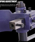 Heavy Duty Cast Iron Arbor Press 0.5 To 2 Ton Desktop Punch Machine showing adjustable damping mechanism for precision control.