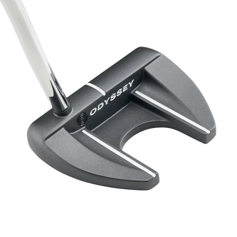 DFX Putter For Right Hand 2025 35 Inch Length With V Line Fang Head Charcoal Finish close-up view from the top angle