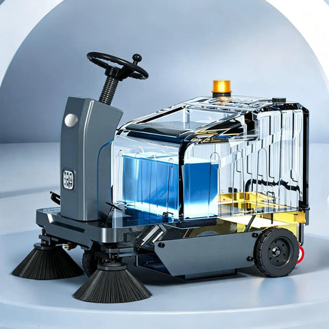 Factory Industrial Floor Sweeper Machine Heavy Duty Commercial Cleaning Equipment For Warehouses Gyms And Large Indoor Spaces, compact electric model.