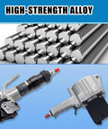 Heavy Duty Pneumatic Metal Strapping Tool Set with 8500N Tension, split type tools, durable alloy construction and steel rods