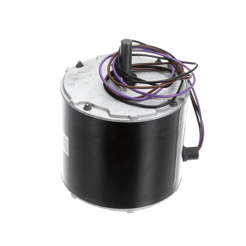 Genuine OEM 1/5 HP Electric Blower Motor For Commercial HVAC Systems Super Tough 48 Frame Housing top view with wires.