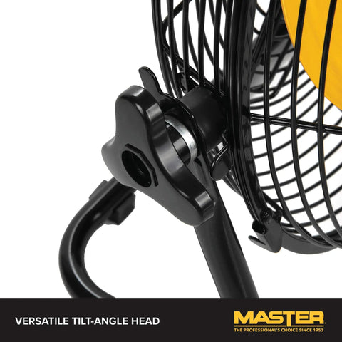 Pro 12 Inch High Velocity Direct Drive Steel Floor Fan With Tilt Head Heavy Duty All Metal Construction Three Speed Settings