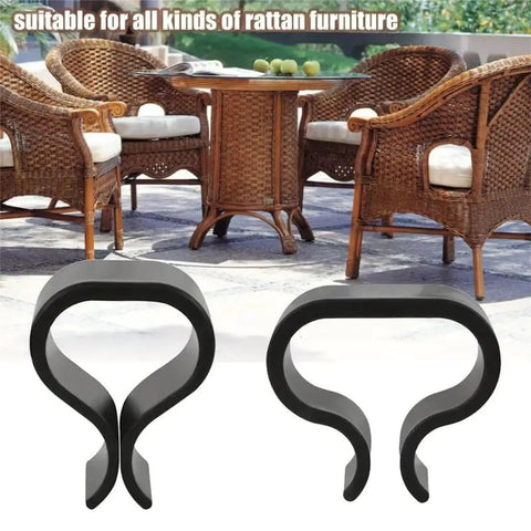 Outdoor Patio Furniture Clips Set Of 8 For Wicker Rattan Sofas And Chairs Heavy Duty Weatherproof Fasteners For Lounge Alignment
