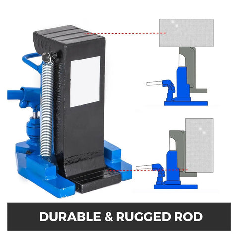 Heavy Duty Toe Lift Jack Featuring Air Hydraulic Action And Heat Treated Steel Cylinder For Smooth Garage Hustles And Rapid Ride Lifts With Stable Grip As The Ultimate Shop Essential showing durable rugged rod and pump design.