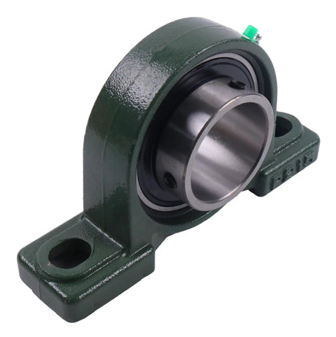 Self Align Pillow Block Bearing with 3 Inch Bore and Two Bolt Solid Base, compatible with UCP215-48, heavy duty industrial mount