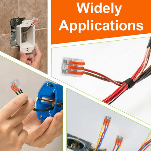 Lever Wire Connectors Kit 60 Pieces With 2 Port 3 Port 4 Port 5 Port Push In Wire Nuts used in home wiring and lighting projects