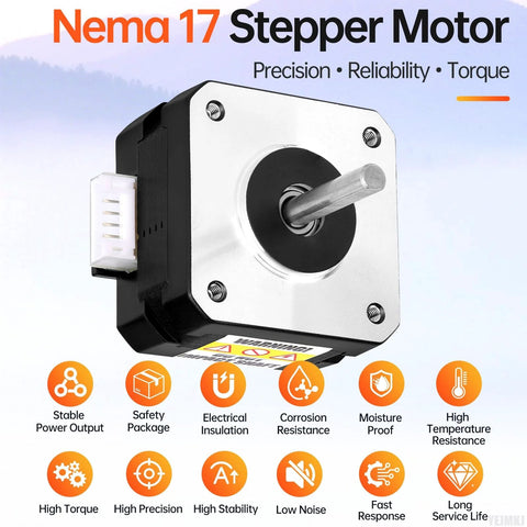 high torque NEMA 17 stepper motors for precision and durability