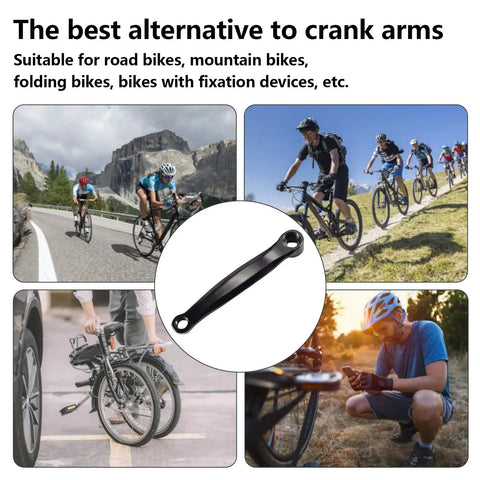 Left Crank Arm Set For Mountain And Road Bikes 170mm Center To Center 2 Pack With Diamond And Round Holes Replacement
