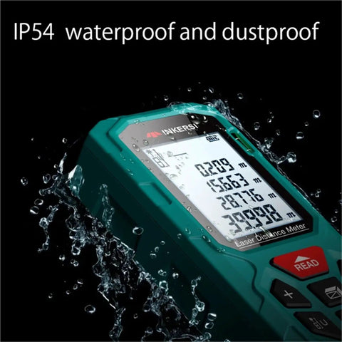 Digital Laser Rangefinder And Heavy Duty Tape Measure High Precision 120M Distance Meter Built Like A Tank For Contractors waterproof and dustproof design with digital display