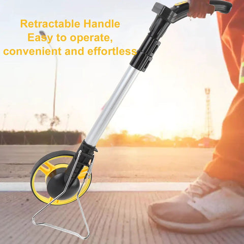 Kuuleyn Digital Display Rangefinder Wheel with retractable handle and measuring wheel, designed for easy operation.